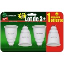 LOT 3+1 Ampoules SPOT GU10 CFL 11W