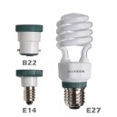 Ampoules 3 Culots Spirale E27 CFL 11 W 2700K