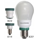 Ampoules 3 Culots Sph&egrave;re E27 CFL 13 W 2700K